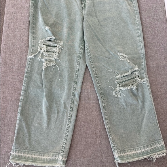 M jeans by Maurice’s Women's Distressed Green Jeans - Picture 5 of 7